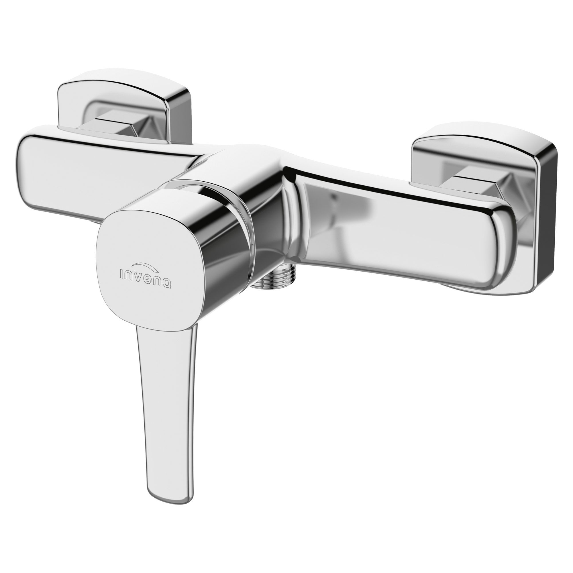 Dusjbatteri Tresse Krom Blank