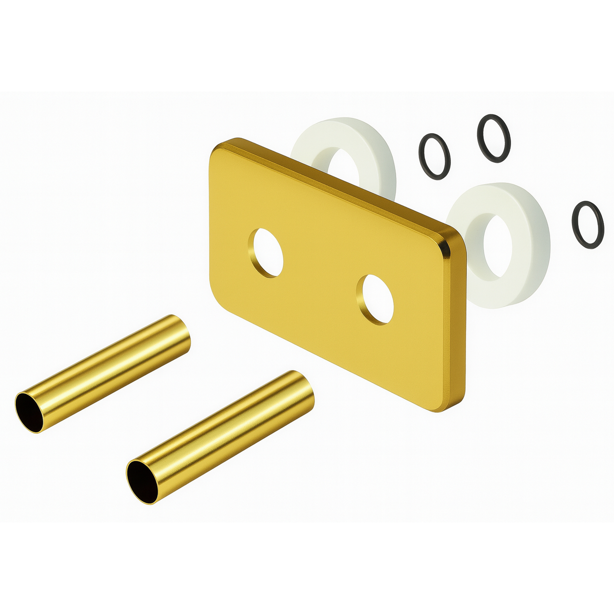 Kit Rørdeksel C/C 50 mm – Lengde 70 mm – Ø 10–16 Gull
