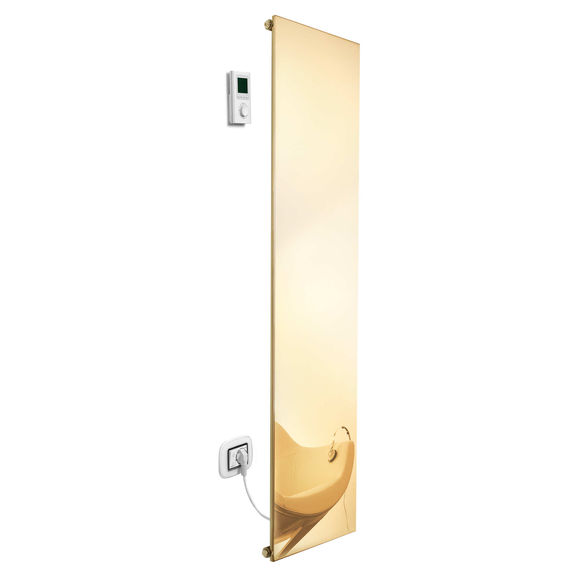 Elektrisk Radiator 595 W Ice Inox Refleks Gull Plus