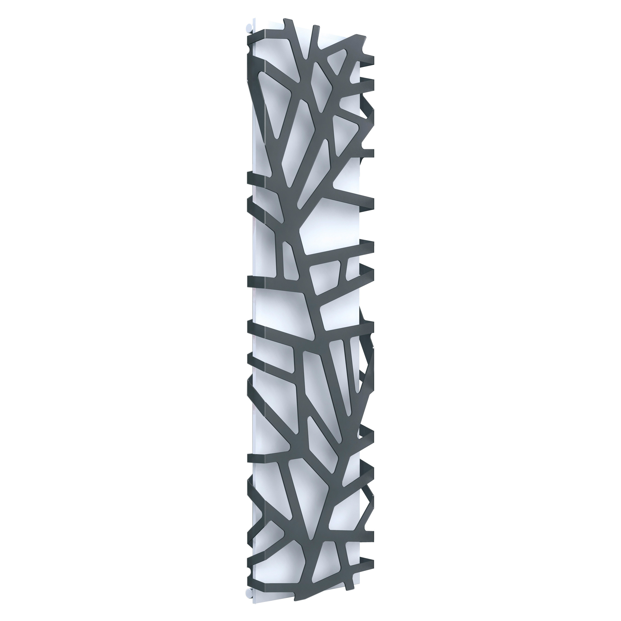 Vannradiator 608 W Flora Hvit-Svart