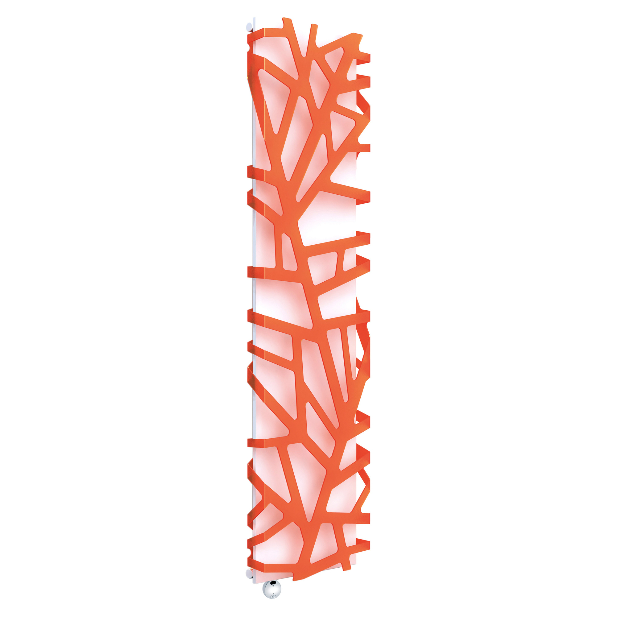 Elektrisk Radiator 700 W Flora Hvit-Oransje