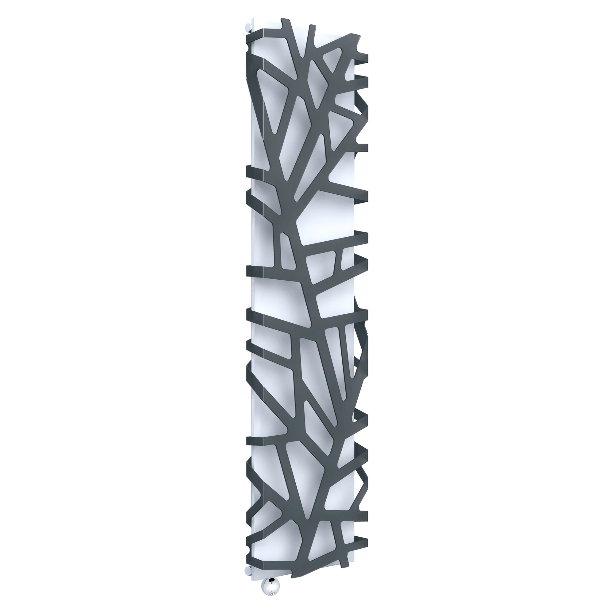 Elektrisk Radiator 1000 W Flora Hvit-Svart