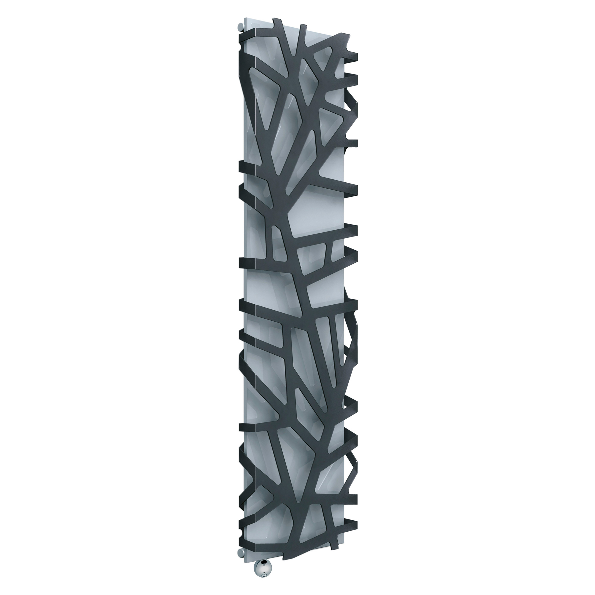 Elektrisk Radiator 700 W Flora Lysgrå-Svart