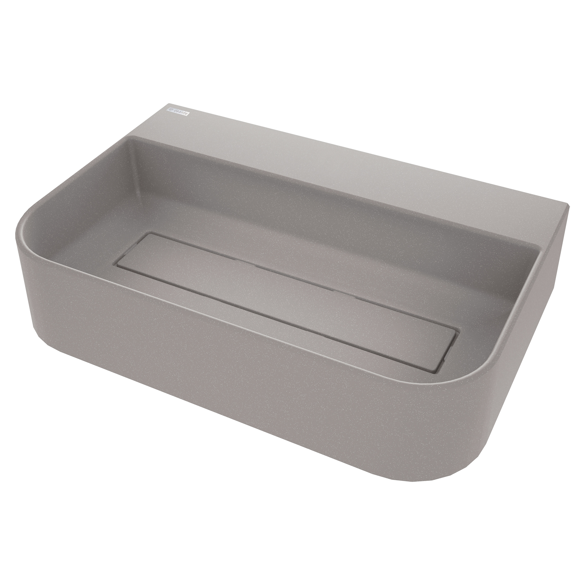 Servant Arnika Rektangulär Grå Metallic Matt 60x40 cm