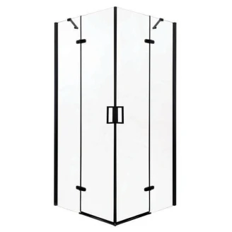 Dusjhjørne <strong>Vitria</strong>  90x90 cm Kvadratisk Svart Matt