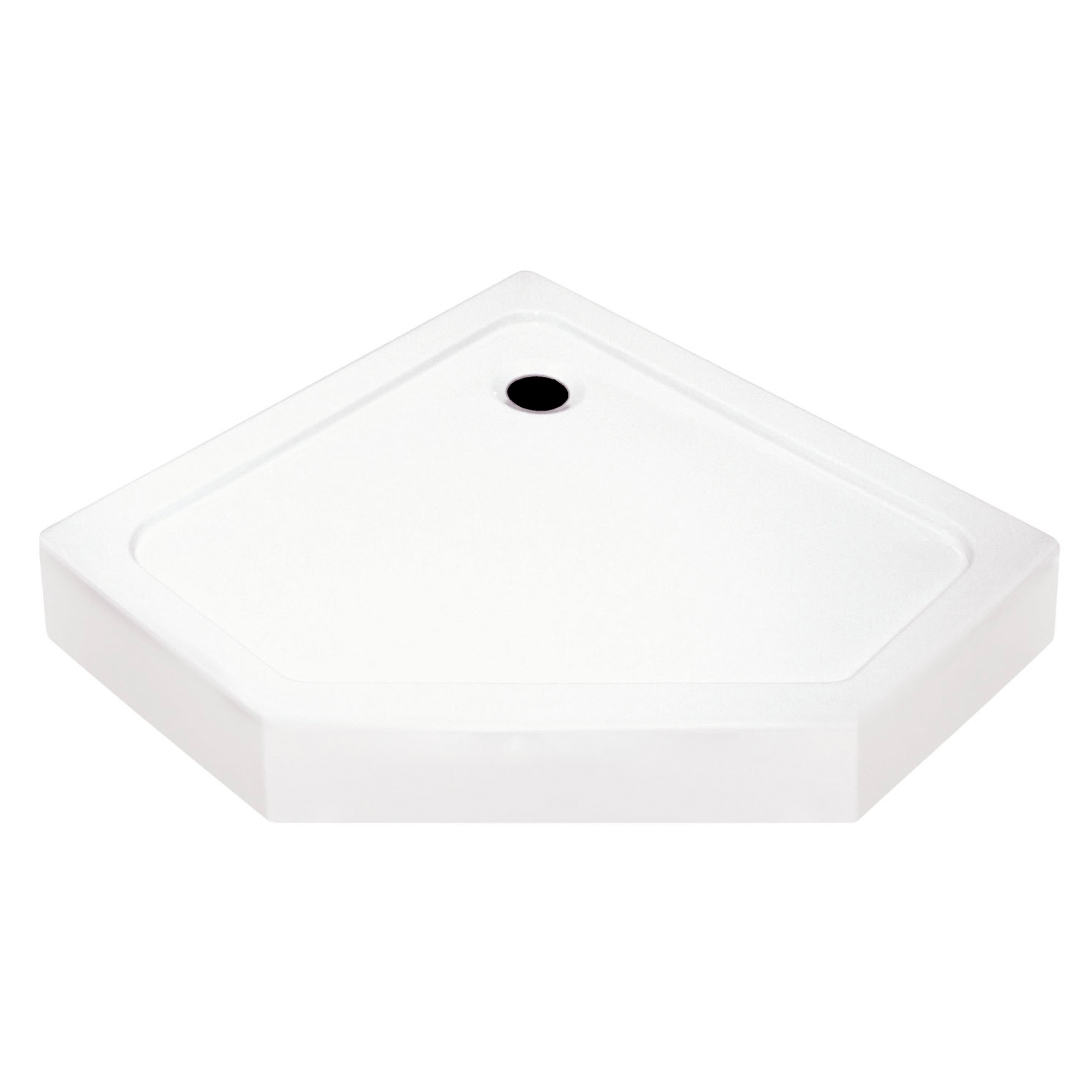Dusjkar Nefud 90x90 cm Pentagonal Hvit Blank