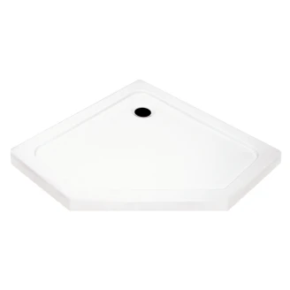Dusjkar <strong>Nefud</strong>  Slim 90x90 cm Pentagonal Hvit Blank