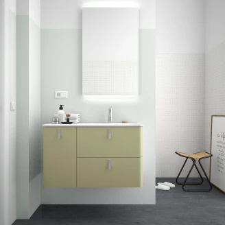 Servantskap <strong>Avrel</strong>  Salvie Matt Venstre 90 cm med servant Hvit Matt
