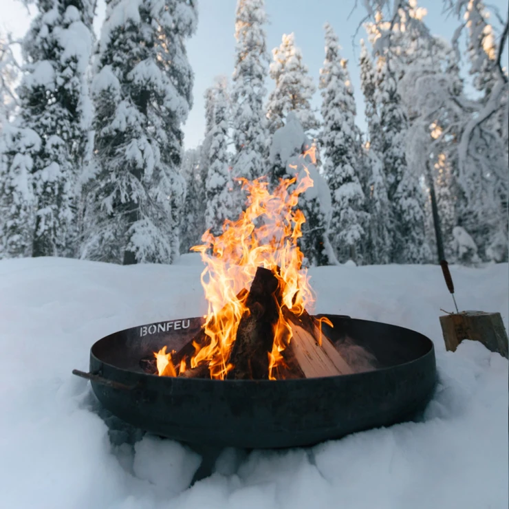 BonFeu Grillsett med BonBowl Plus Ildskål Cortenstål 100 cm & Grillrist