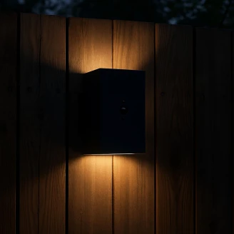 Solcellevegglampe <strong>Senora</strong>  Kvadrat M Sort Matt