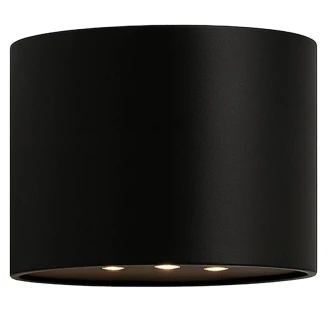 Solcellevegglampe <strong>Senora</strong> Rund S Sort Matt