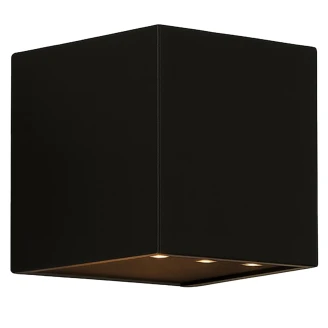 Solcellevegglampe <strong>Senora</strong>  Kvadrat S Sort Matt