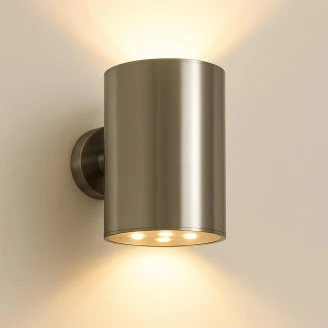 Solcellevegglampe <strong>Senora</strong> M Rustfritt Stål Blank