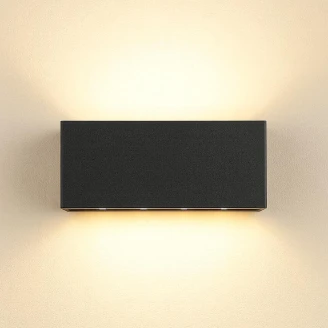 Solcellevegglampe <strong>Senora</strong>  Rektangulær Sort Matt