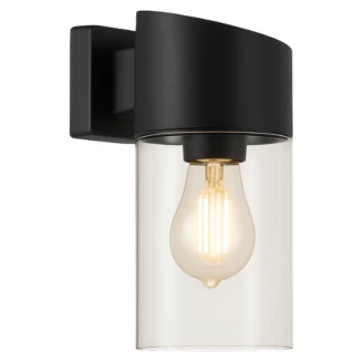 Solcellevegglampe <strong>Senora</strong>  Sort, Transparent Matt