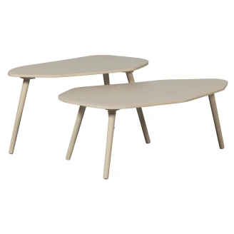 Woood Sett med Sofabord 2 stk <strong>Davina</strong>  Beige