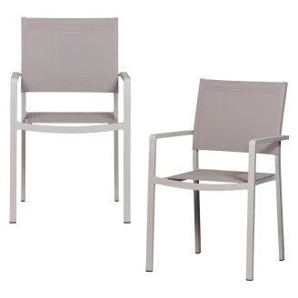 Woood Sett med Hagestoler med Armlene 2 stk <strong>Garden Ny</strong>  Sand