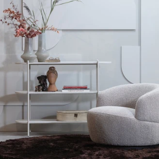 Woood Loungestol Woolly Natur