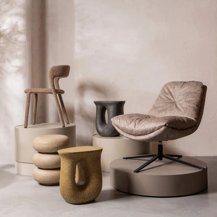 Woood Sidebord Moson Svart 42x33 cm