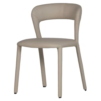 Woood Stol <strong>Noble Alpha</strong>  Beige Lærlook