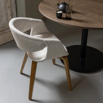 Woood Stol <strong>Yossi</strong>  Beige, Lystre