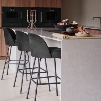 Woood Barstol 80 cm <strong>Vogue Alpha</strong>  Svart Fløyel