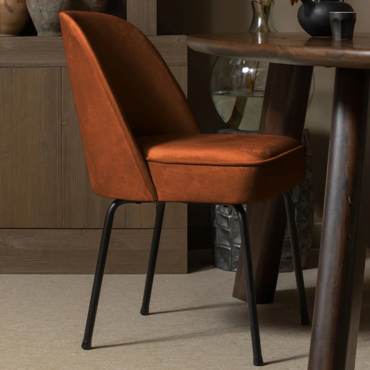 Woood Stol Vogue Alpha Rust Fløyel