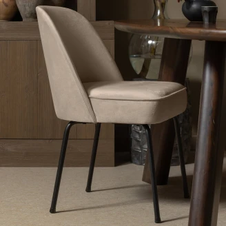 Woood Stol <strong>Vogue Alpha</strong>  Khaki Fløyel