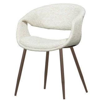 Woood Stol med Armlene <strong>Yossi</strong>  Beige, Kobber
