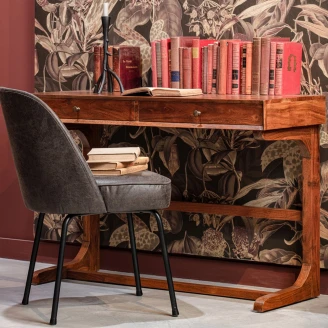 Woood Stol <strong>Vogue Alpha</strong>  Svart Eco-Lær