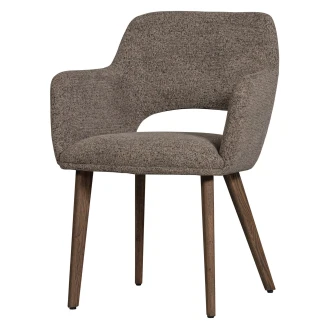 Woood Stol med Armlene <strong>Murat</strong>  Taupe, Mørkebrun
