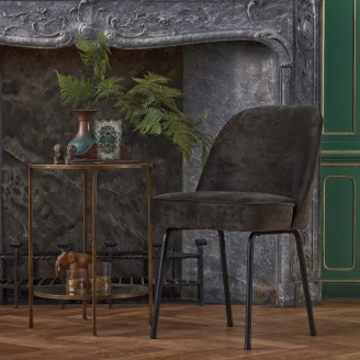Woood Stol <strong>Vogue Alpha</strong>  Mørkegrønn Fløyel