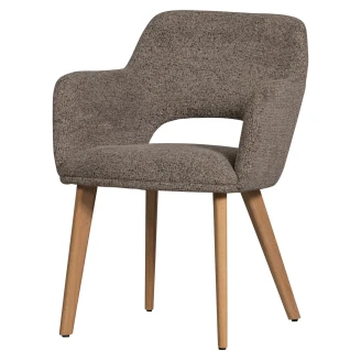 Woood Stol med Armlene <strong>Murat</strong>  Taupe, Tre