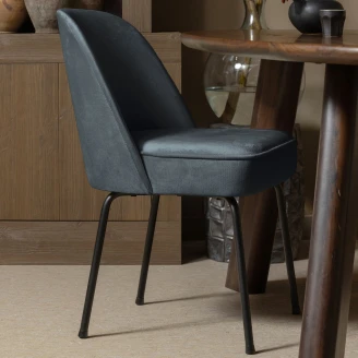 Woood Stol <strong>Vogue Alpha</strong>  Blå Fløyel