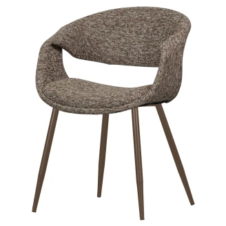 Woood Stol med Armlene <strong>Yossi</strong>  Brun, Kobber