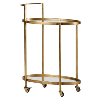 Woood Serveringsvogn <strong>Push</strong>  Antikk Messing 67x35 cm