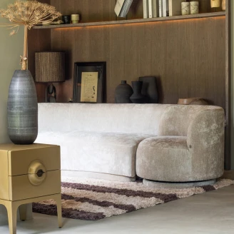 Woood Sett med Sofa og Lenestoler 2 stk Popular Natur