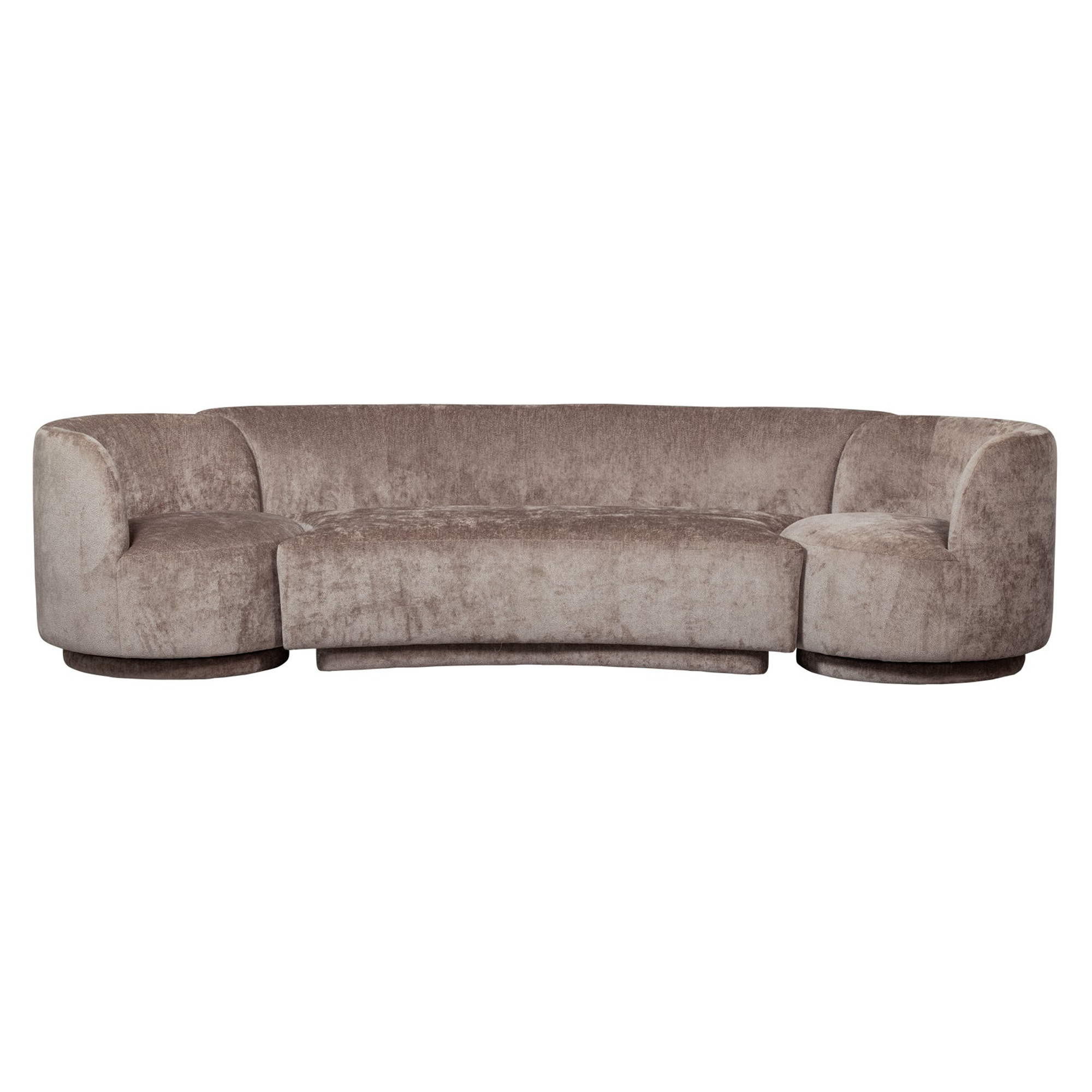 Woood Sett med Sofa og Lenestoler 2 stk Popular Taupe