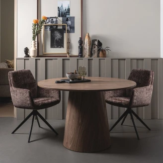 Woood Spisebord <strong>Maan</strong>  Valnøtt Ø 120 cm