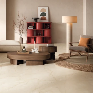 Marmor Gulvflis <strong>Venata</strong>  Ljusbeige Matt 90x90 cm