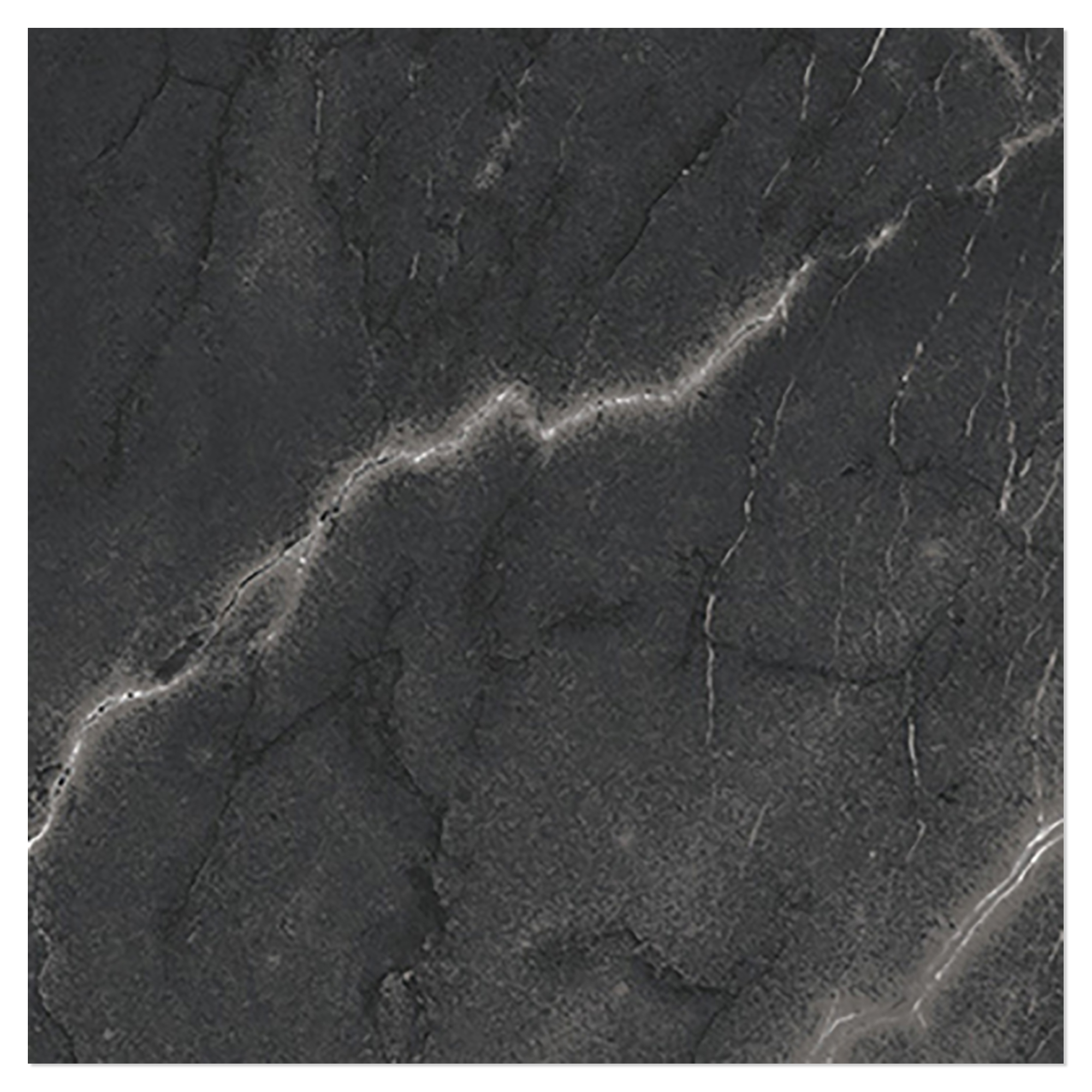 Marmor Gulvflis Venata Svart Matt 30x30 cm