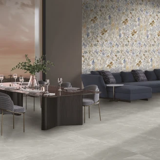 Marmor Gulvflis <strong>Celesta</strong>  Pearla Grey Matt Struktur 3D 60x60 cm