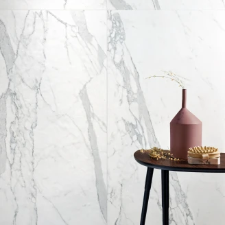 Marmor Gulvflis <strong>Celesta</strong>  Hvit-Grå Matt Struktur 3D 90x90 cm