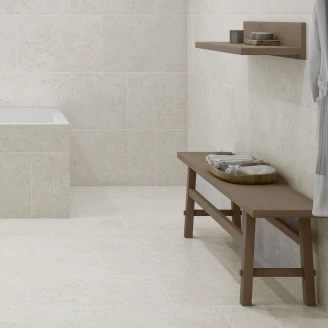 Gulvflis <strong>Kalksten Sand</strong>  Ivory Matt 40x60 cm