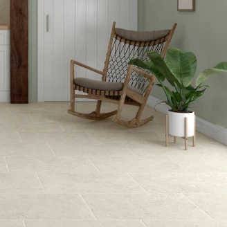 Gulvflis <strong>Kalksten Sand</strong>  Gråbeige Matt 40x60 cm