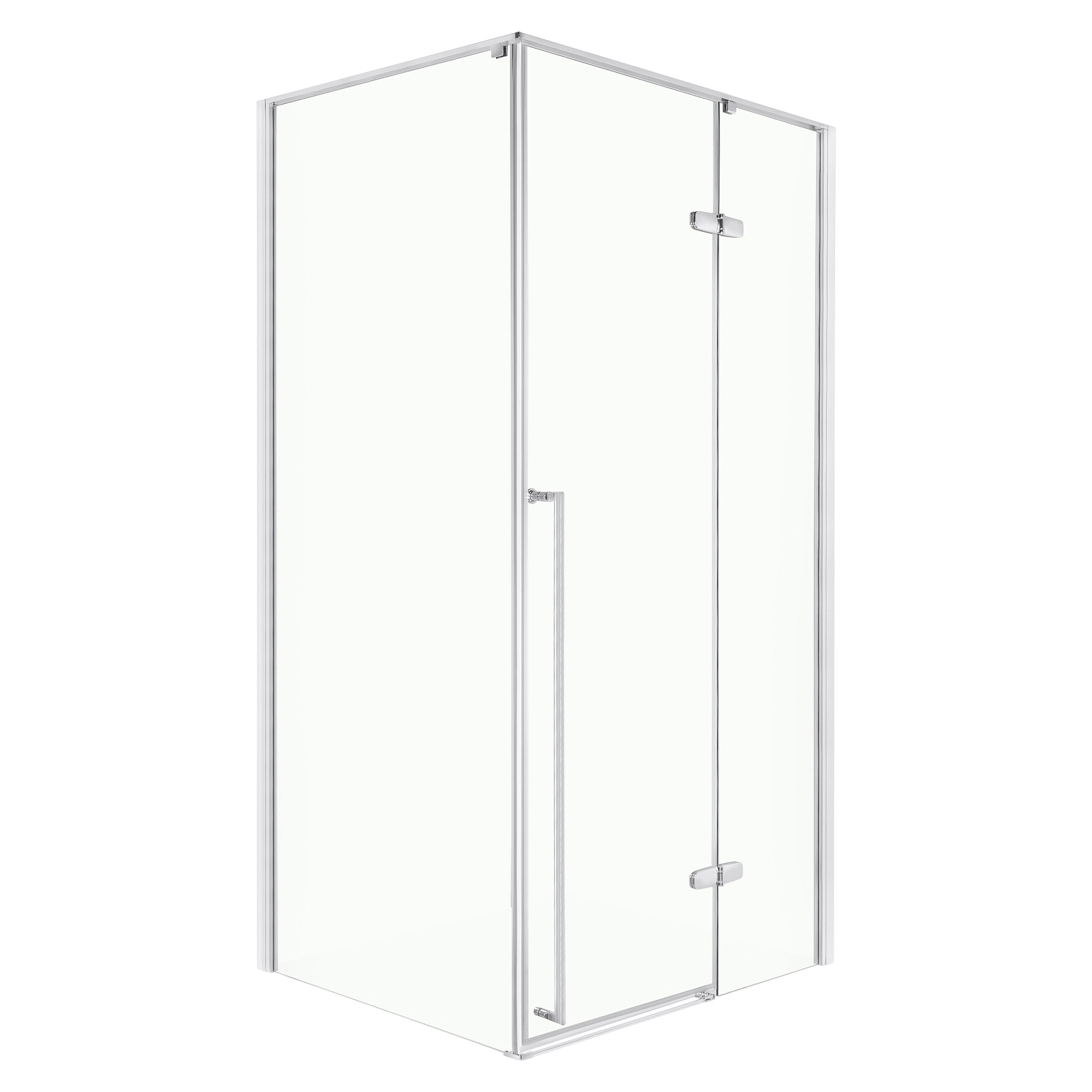 Dusjhjørne Aeralis 80 + 90 cm Krom Blank