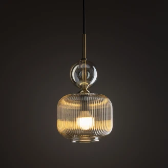 Hengelampe Uno Kvadrat <strong>Elios</strong>  Brun Blank