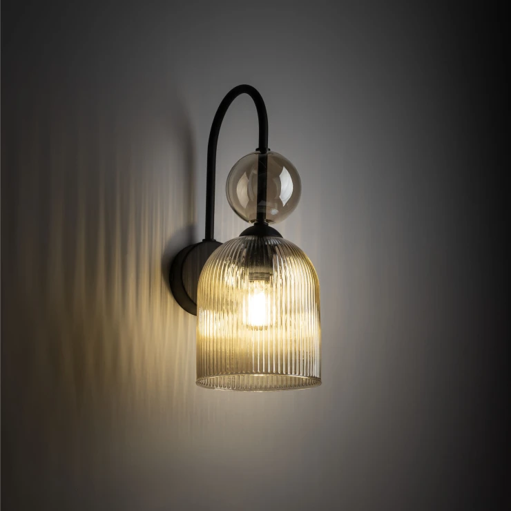 Vegglampe Elios Brun Blank