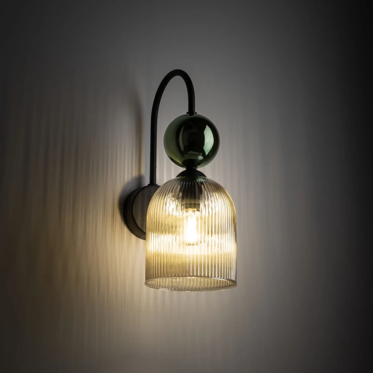 Vegglampe Elios Grønn Blank