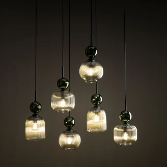 Hengelampe Hexa <strong>Elios</strong>  Grønn Blank
